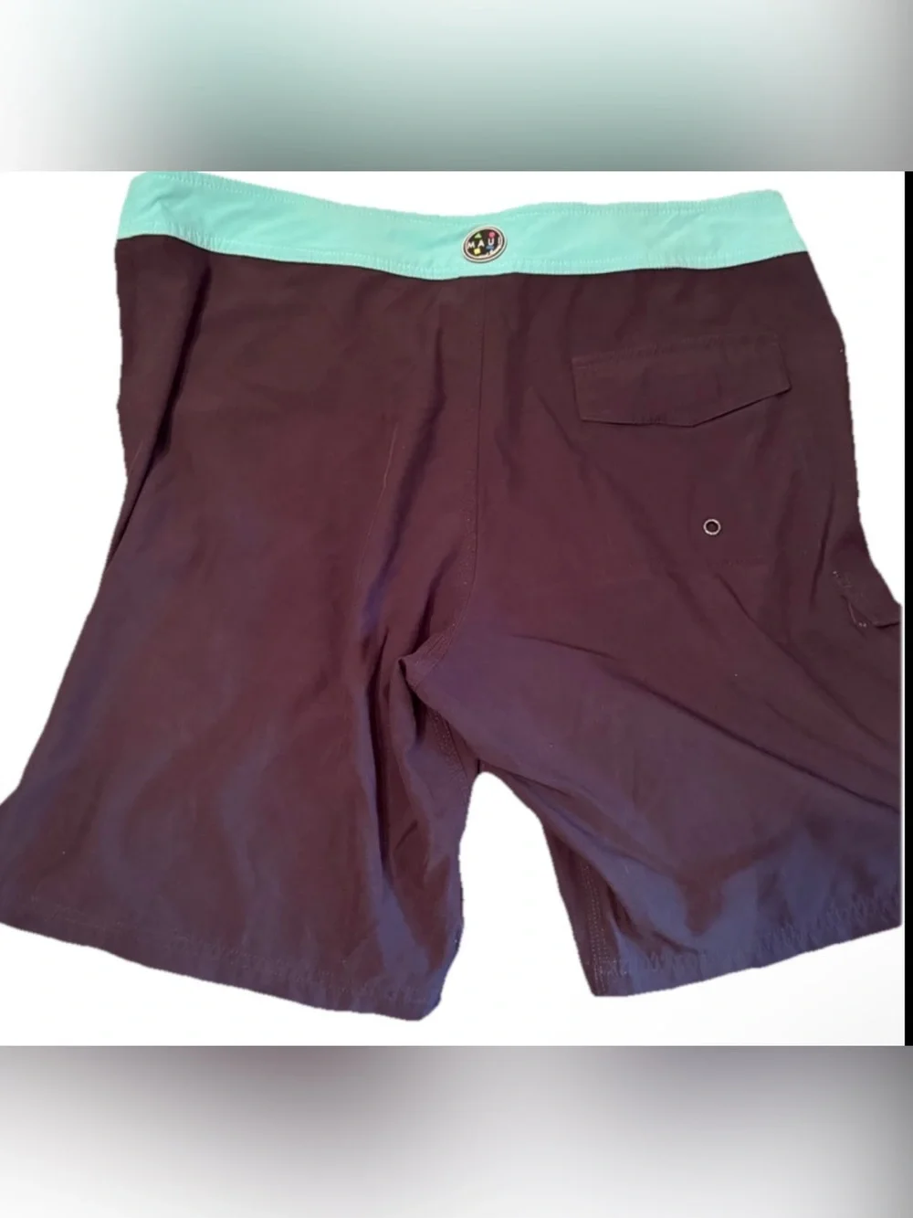 Maui & Sons Mens 34 Board Shorts Swim Trunks Drawstring Black Surf Tropical
